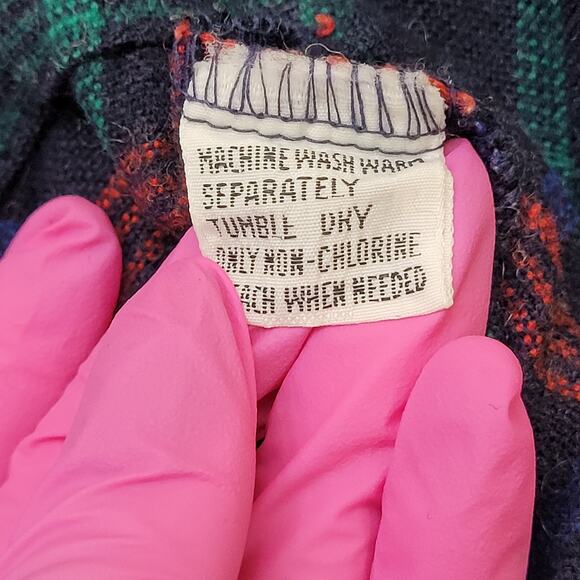 Vintage 90s Van-Heusen Western Plaid Shirt Large 24x29 Baggy - Picture 7 of 11